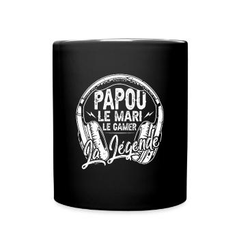 Cadeaux papa fête des pères gamer jeux-vidéos mari - Mug uni - noir - Devant