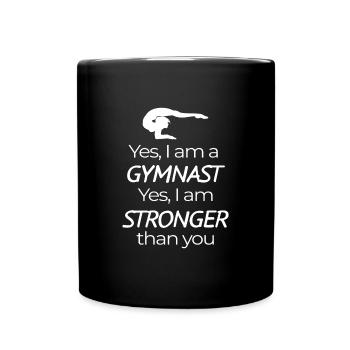 IM A Gymnaste Gymnastique Gymnastique Turner - Mug uni - noir - Devant