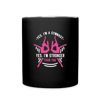IM A Gymnaste Gymnastique Gymnastique Turner - Mug uni - noir - Devant