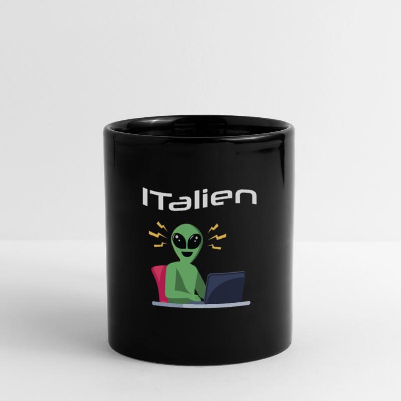 ITalien Alien Informatiker Hacker Coder Full Colour Mug