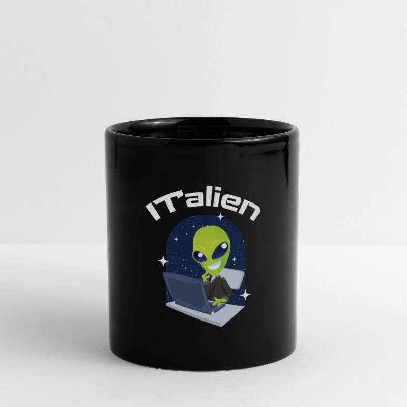 ITalien Alien Informatiker Hacker Coder Full Colour Mug