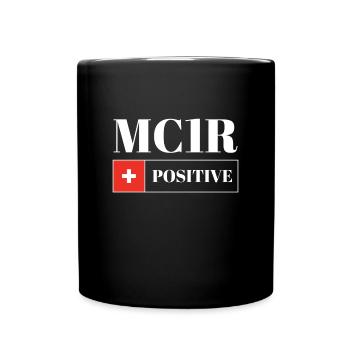 MC1R Positive Rothaarig Rote Haare - Tasse einfarbig - Schwarz - Vorne