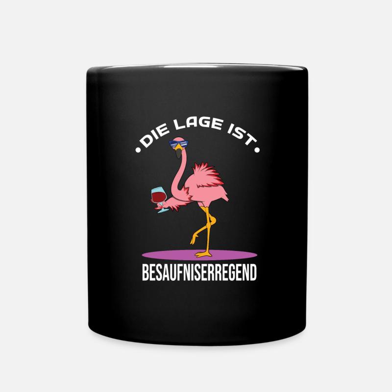Die Lage ist Besaufniserregend - Tasse einfarbig - Schwarz