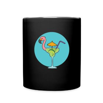 Flamingo Cocktail - Mug uni - noir - Devant