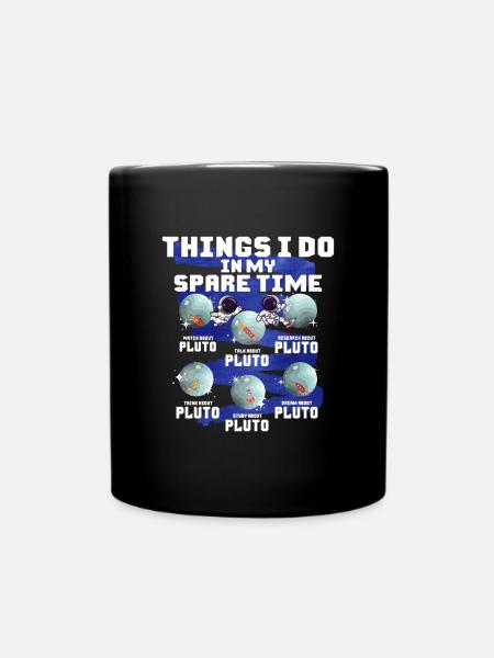 Pluto - Tasse einfarbig - Schwarz