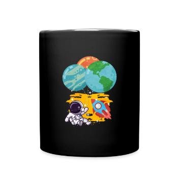 Ballon terrestre de l’astronaute Pluton Neptune - Mug uni - noir - Devant