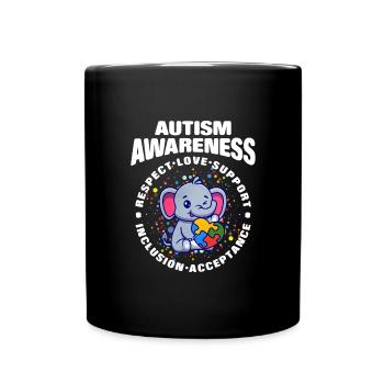 Autism Autism Gift - Full Colour Mug - black - Front