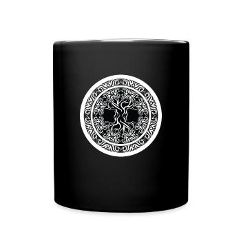 Norse Tree Mythology Rune - Full Colour Mug - black - Front