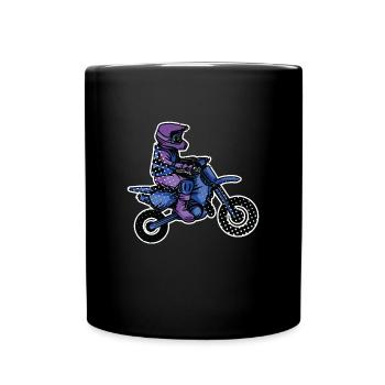 Motocross Enfants Moto Motard Vélo - Mug uni - noir - Devant