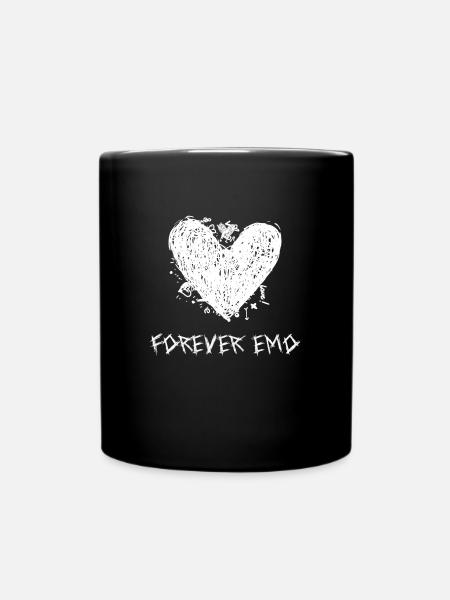 Forever Emo Emotional - Tasse einfarbig - Schwarz
