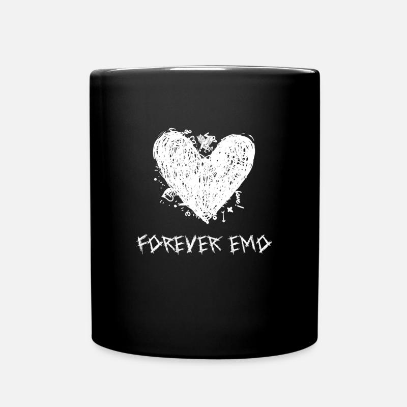 Forever Emo Emotional - Tasse einfarbig - Schwarz