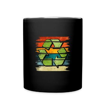 Recycling - Full Colour Mug - black - Front