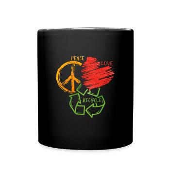 Recycling - Full Colour Mug - black - Front