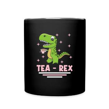 Dinosaur Tea Rex Garçons Fille Saurus Cadeau - Mug uni - noir - Devant