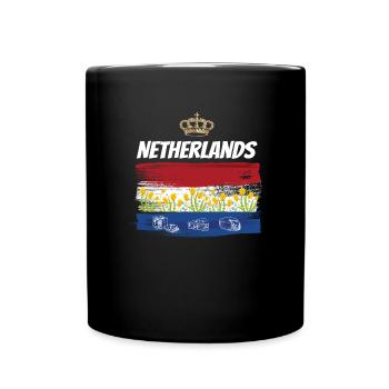 Nehterland's flag Netherlands Holland - Full Colour Mug - black - Front