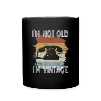 Non sono vecchio, sono VINTAGE - Tazza monocolore - nero - Fronte