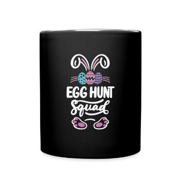 Eiersuche Squad Ostern Funny Kids Ostern Eiersuche - Tasse einfarbig - Schwarz - Vorne