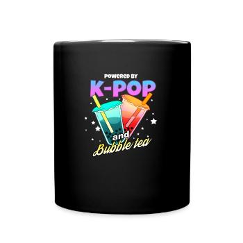 K Pop Und Bubble Tee - Tasse einfarbig - Schwarz - Vorne