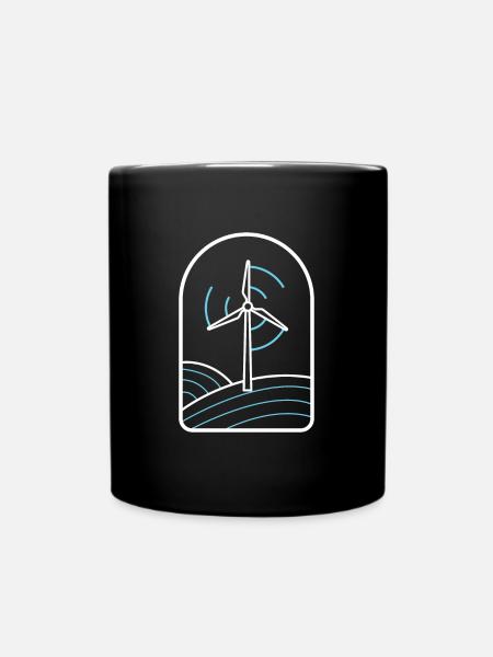 Énergie éolienne Éolienne Énergie éolienne Énergie éolienne - Mug uni - noir