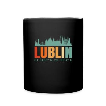 Pologne Lublin Skyline - Mug uni - noir - Devant