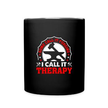 I Call It Therapy Blacksmith And I Rock Them Both - Full Colour Mug - black - Front