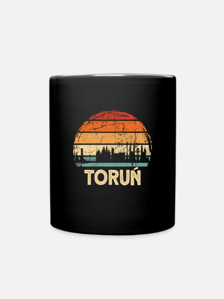 Pologne Torun Skyline - Mug uni - noir