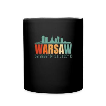 Pologne Varsovie Skyline - Mug uni - noir - Devant