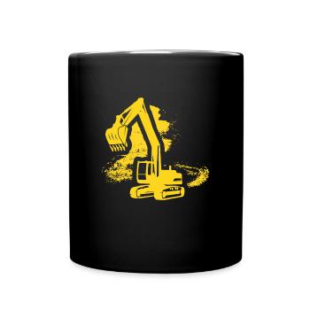 Excavatrice Enfants Garçons Filles - Mug uni - noir - Devant