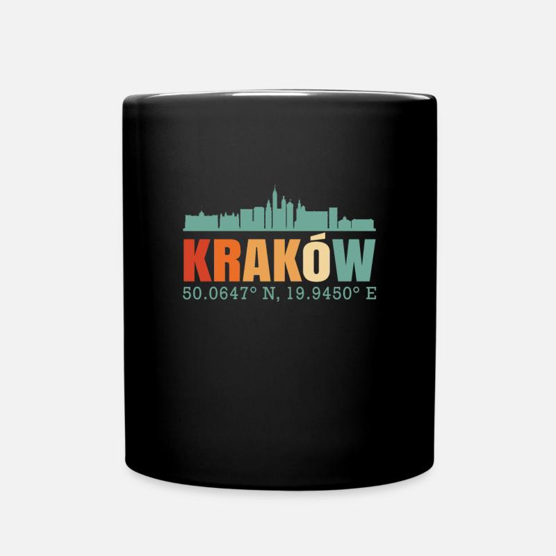 Pologne Cracovie Skyline - Mug uni - noir