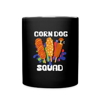 Corn Dog Squad - Full Colour Mug - black - Front