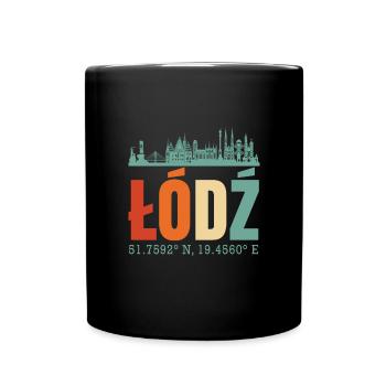 Pologne Lodz Skyline - Mug uni - noir - Devant