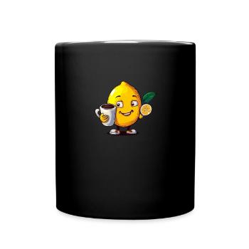 Boissons sucrées au citron café - Mug uni - noir - Devant