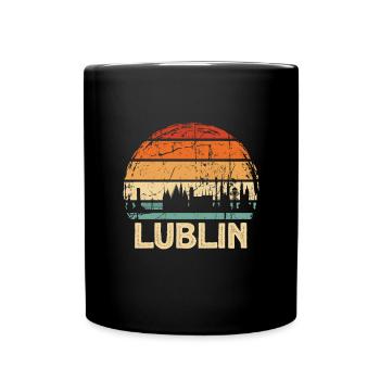 Pologne Lublin Skyline - Mug uni - noir - Devant