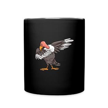 Vautour - Mug uni - noir - Devant