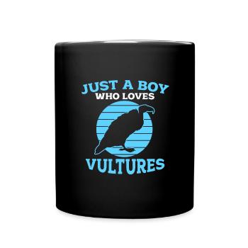 Vautour - Mug uni - noir - Devant