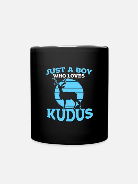 Kudu - Tasse einfarbig - Schwarz
