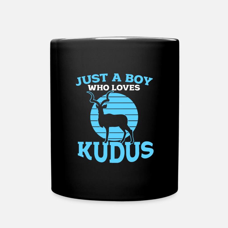 Kudu - Tasse einfarbig - Schwarz