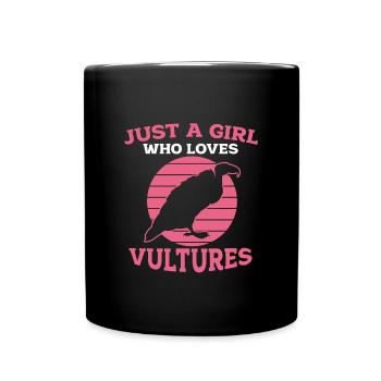 Vautour - Mug uni - noir - Devant