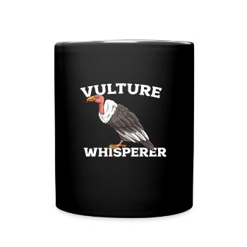 Vautour - Mug uni - noir - Devant