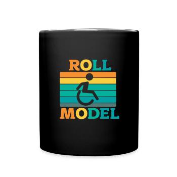 Fauteuil roulant - Mug uni - noir - Devant