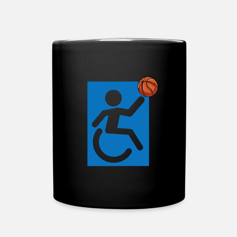 Rollstuhl - Tasse einfarbig - Schwarz