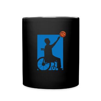 Fauteuil roulant - Mug uni - noir - Devant