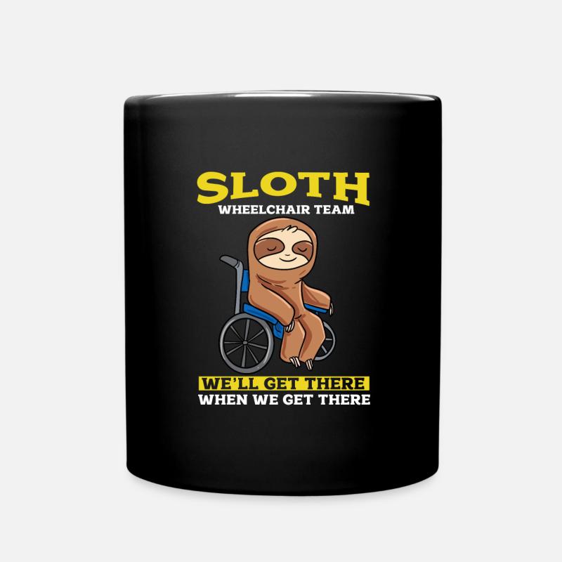 Rollstuhl - Tasse einfarbig - Schwarz
