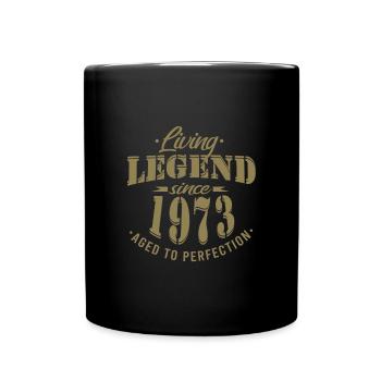 Vintage 1973 Birthday Living Legend - Full Colour Mug - black - Front