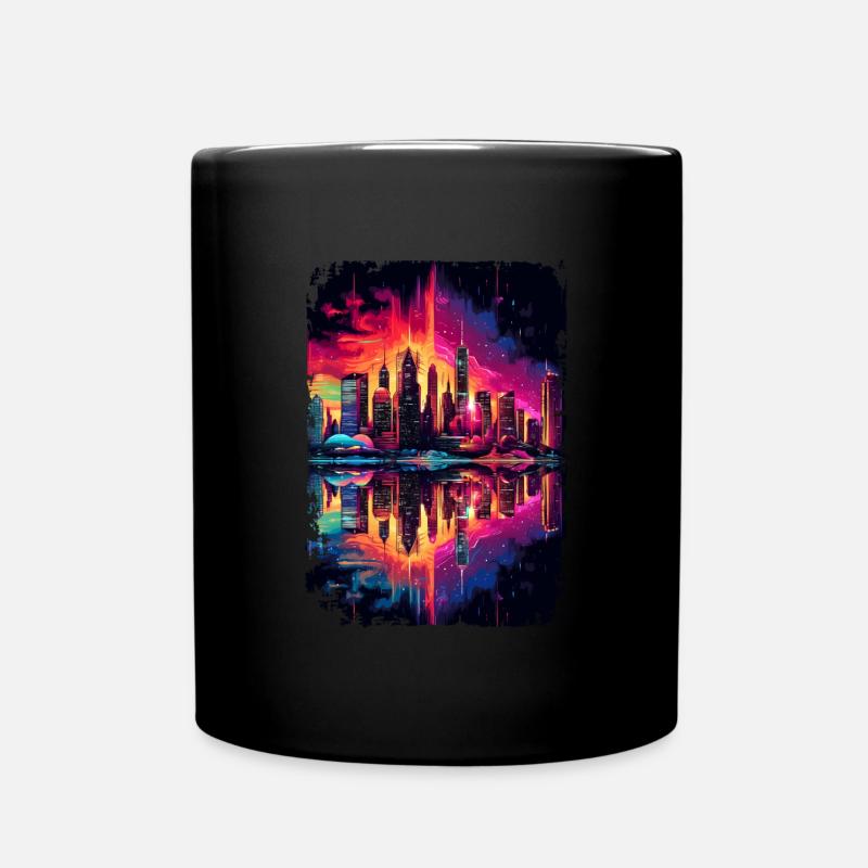 New York - Tasse einfarbig - Schwarz