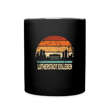 Lutherstadt Eisleben - Tasse einfarbig - Schwarz - Vorne