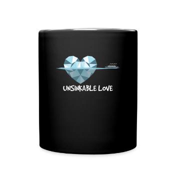 Unsinkable Love Titanic Iceburg Funny RMS Titanic - Tasse einfarbig - Schwarz - Vorne
