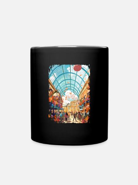 London - Tasse einfarbig - Schwarz