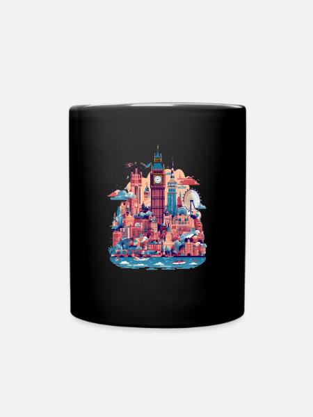 London - Full Colour Mug - black