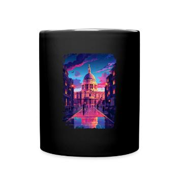 London - Tasse einfarbig - Schwarz - Vorne